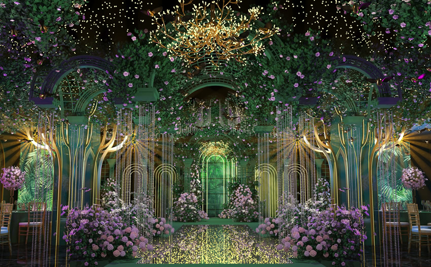 阎良奇妙森林婚礼堂效果展示