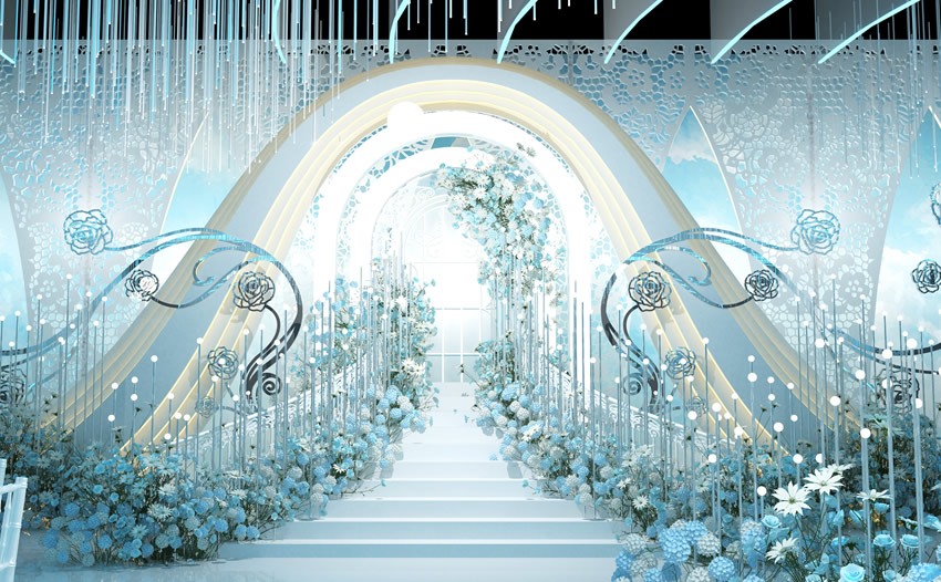 阎良釡香烙馍村水晶厅效果展示